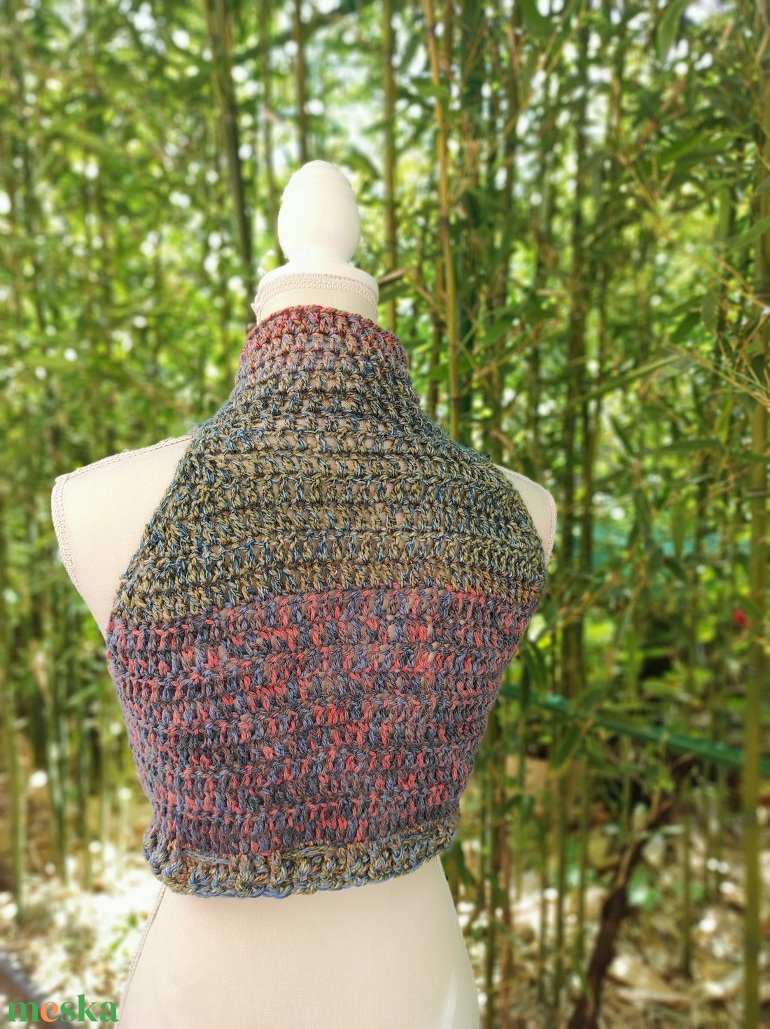 ERDEI ÖSVÉNY horgolt mellény  - ruha & divat - női ruha - mellény - Meska.hu