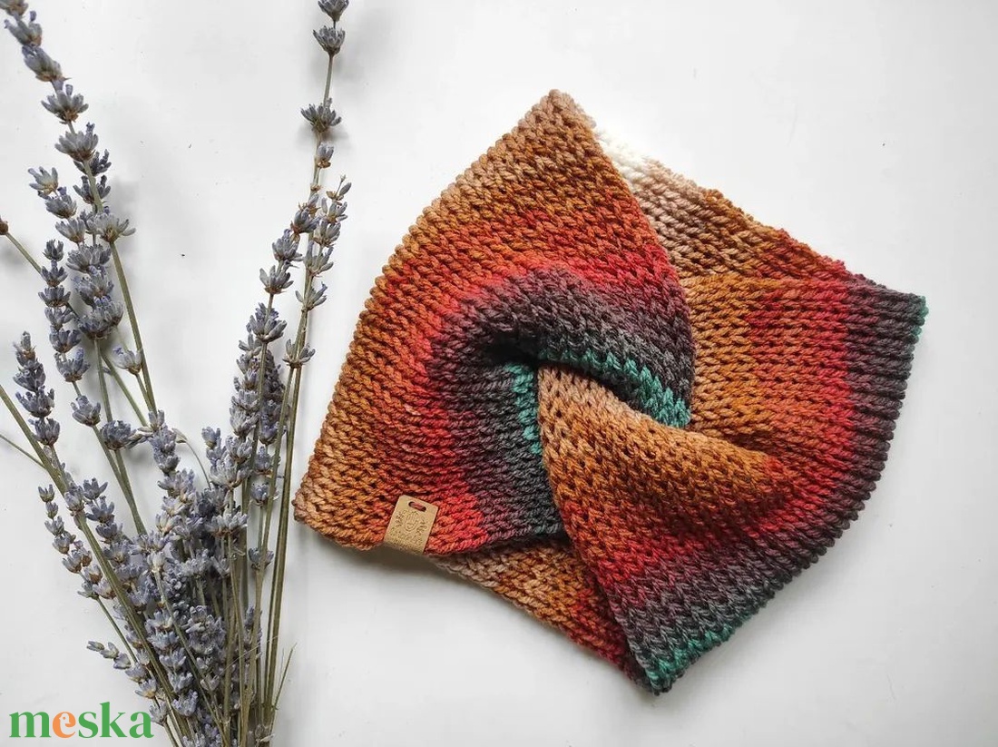 MÉZESKALÁCS kötött fülvédő  - ruha & divat - sál, sapka, kendő - fejpánt - Meska.hu