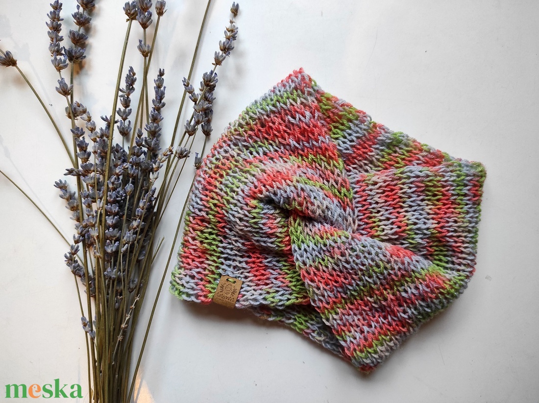 BARACKFA kötött fülvédő - ruha & divat - sál, sapka, kendő - fejpánt - Meska.hu