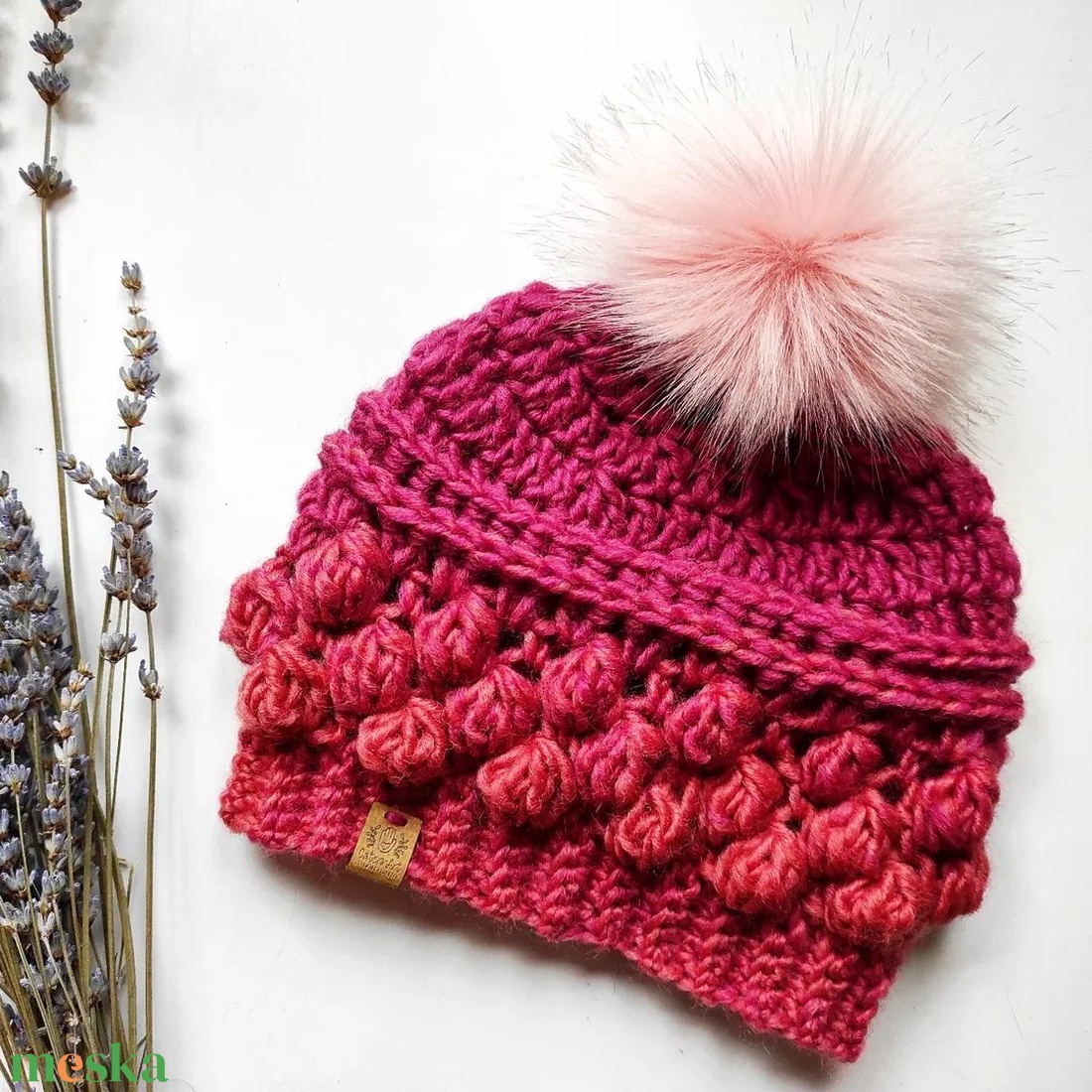 EPER LEKVÁR horgolt sapka - ruha & divat - sál, sapka, kendő - sapka - Meska.hu