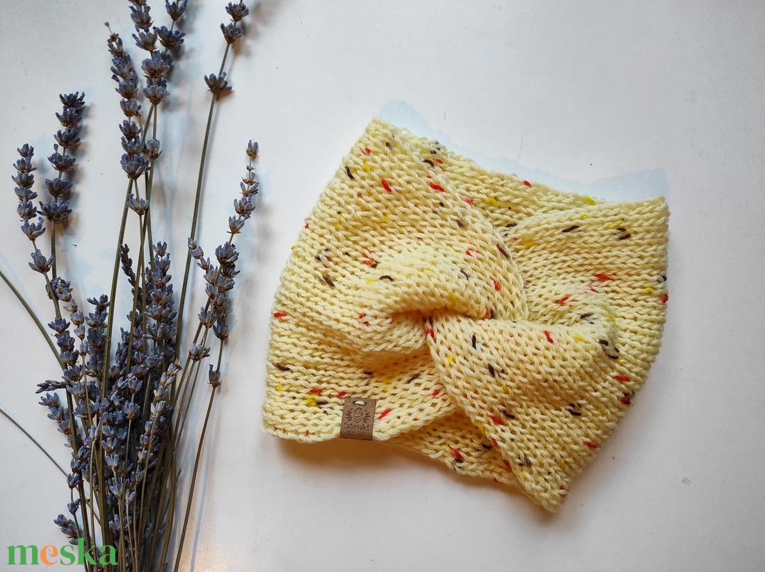 CSOKIS KEKSZ kötött fülvédő  - ruha & divat - sál, sapka, kendő - fejpánt - Meska.hu