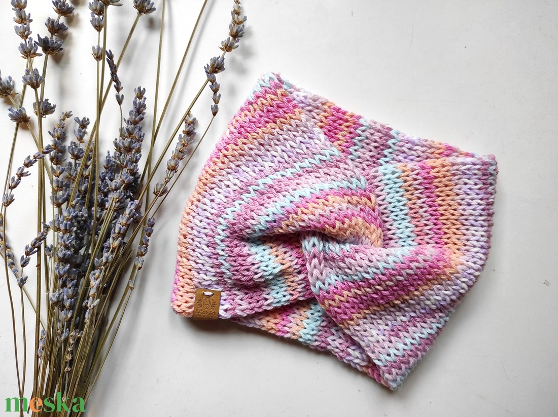 PILLECUKOR kötött fülvédő - ruha & divat - sál, sapka, kendő - fejpánt - Meska.hu