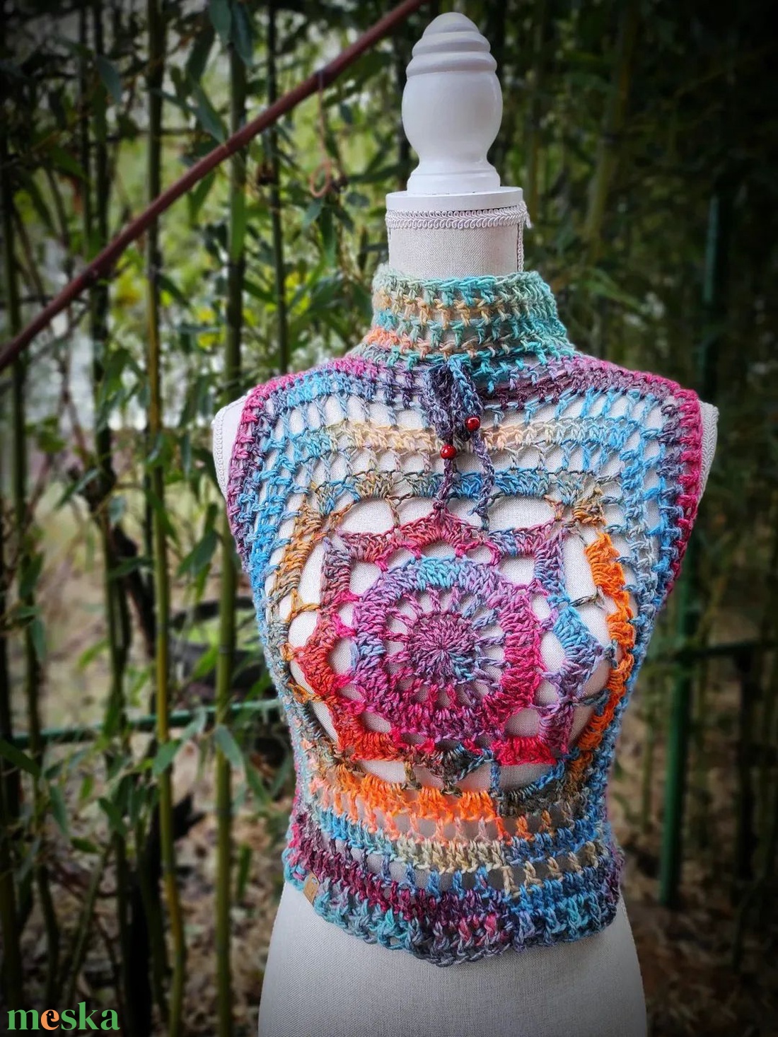 HOLDFÉNY horgolt felső  - ruha & divat - női ruha - póló, felső - Meska.hu