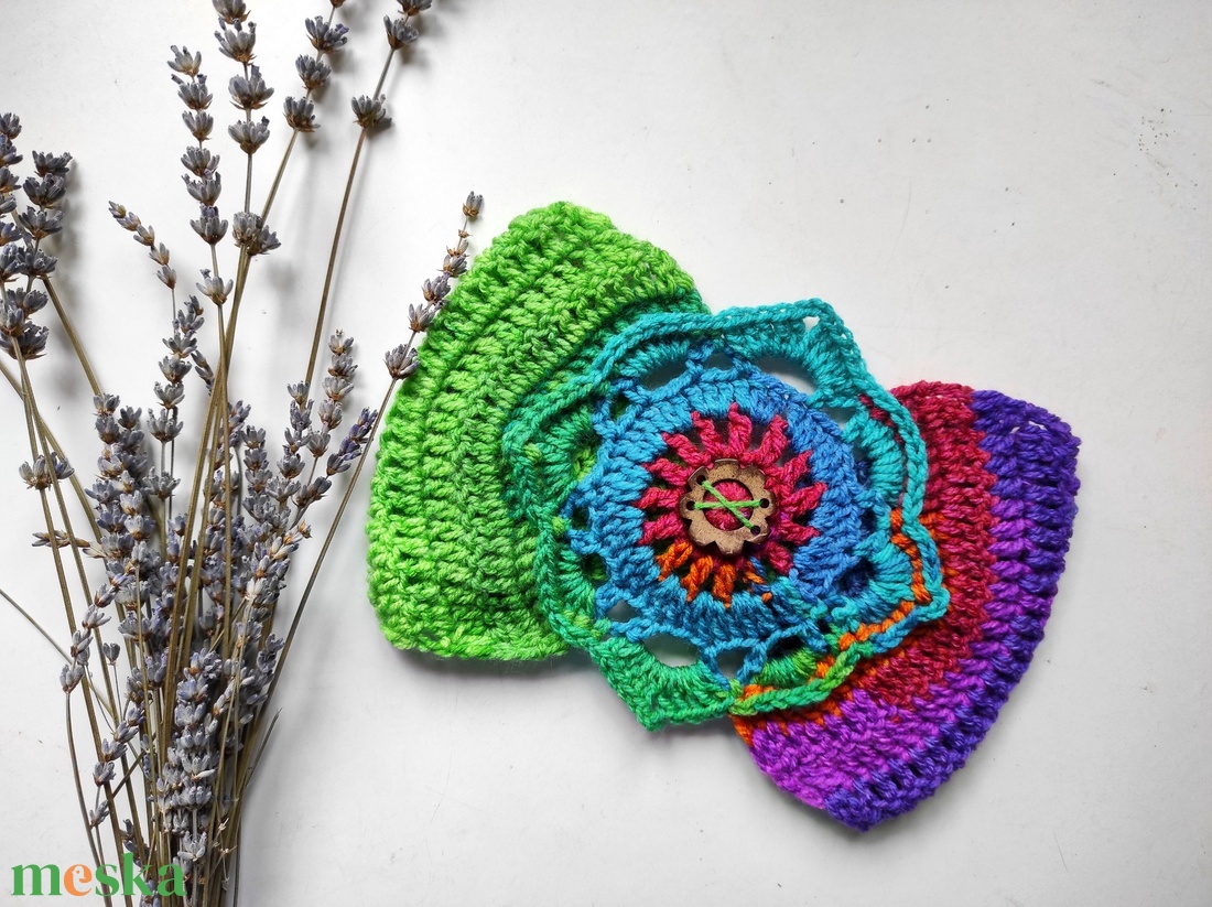 DIVALI horgolt fülvédő - ruha & divat - sál, sapka, kendő - fejpánt - Meska.hu