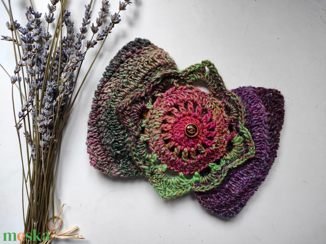 ZÚZMARA horgolt fülvédő - ruha & divat - sál, sapka, kendő - fejpánt - Meska.hu