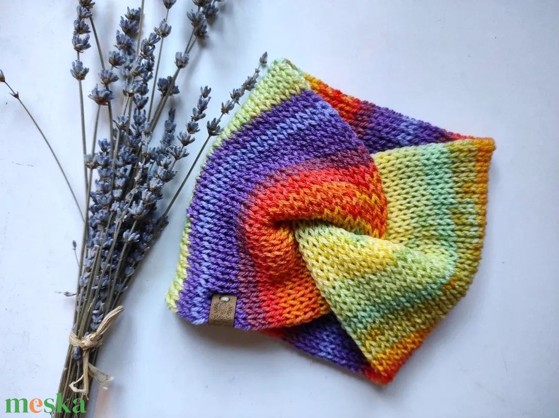 NAPSUGÁR kötött fülvédő - ruha & divat - sál, sapka, kendő - fejpánt - Meska.hu