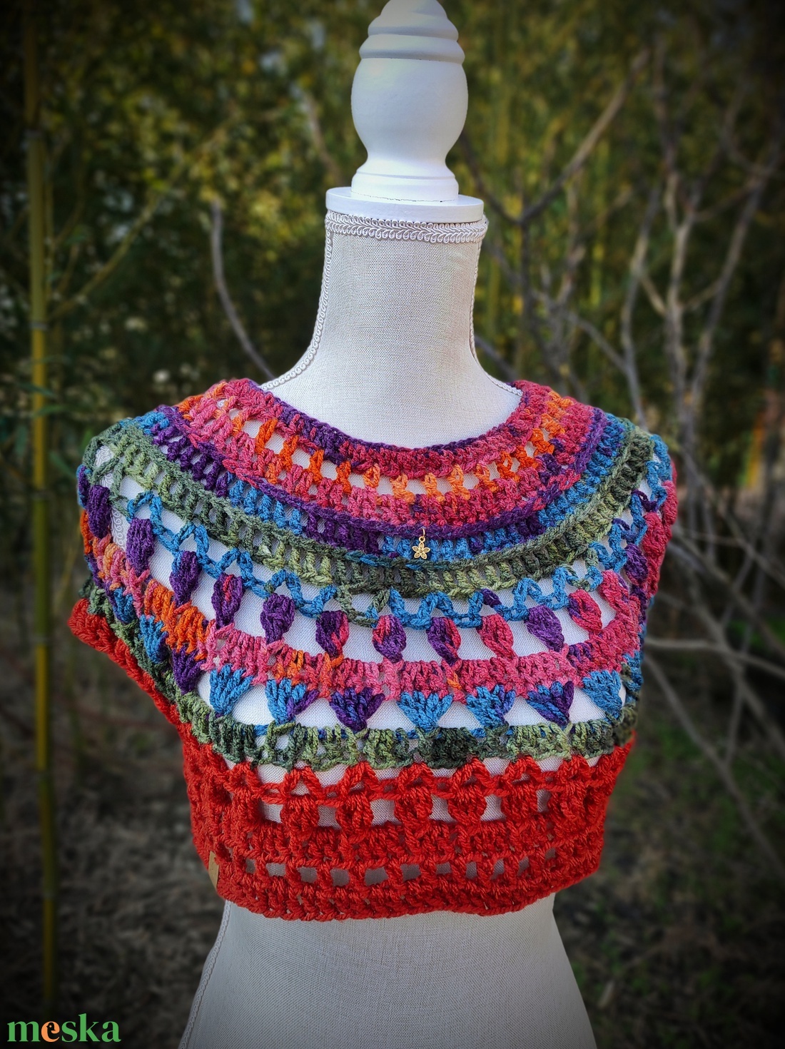 LILIOM horgolt felső  - ruha & divat - női ruha - póló, felső - Meska.hu