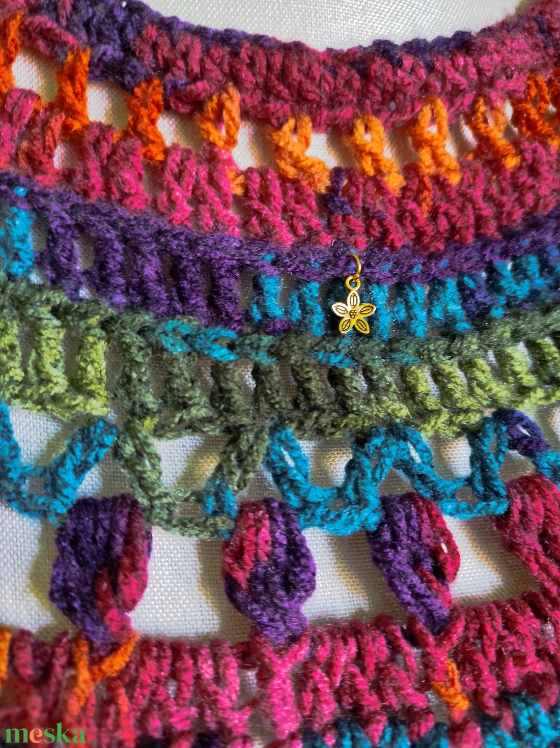 LILIOM horgolt felső  - ruha & divat - női ruha - póló, felső - Meska.hu