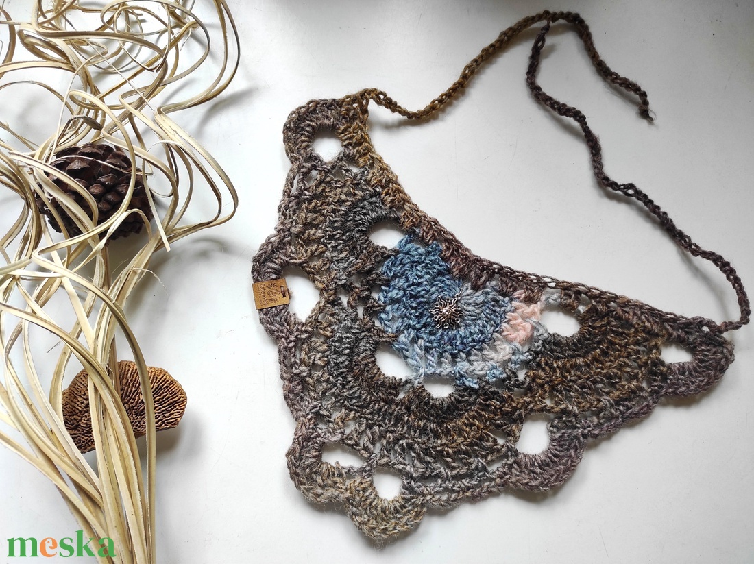 FÖLDELŐ horgolt fejkendő  - ruha & divat - sál, sapka, kendő - kendő - Meska.hu