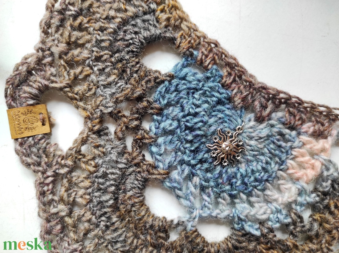 FÖLDELŐ horgolt fejkendő  - ruha & divat - sál, sapka, kendő - kendő - Meska.hu