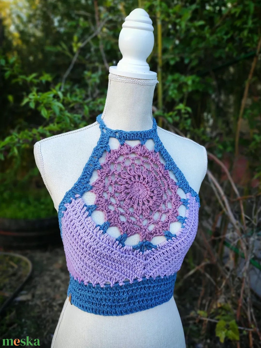 RIBIZLI horgolt top - ruha & divat - női ruha - top - Meska.hu