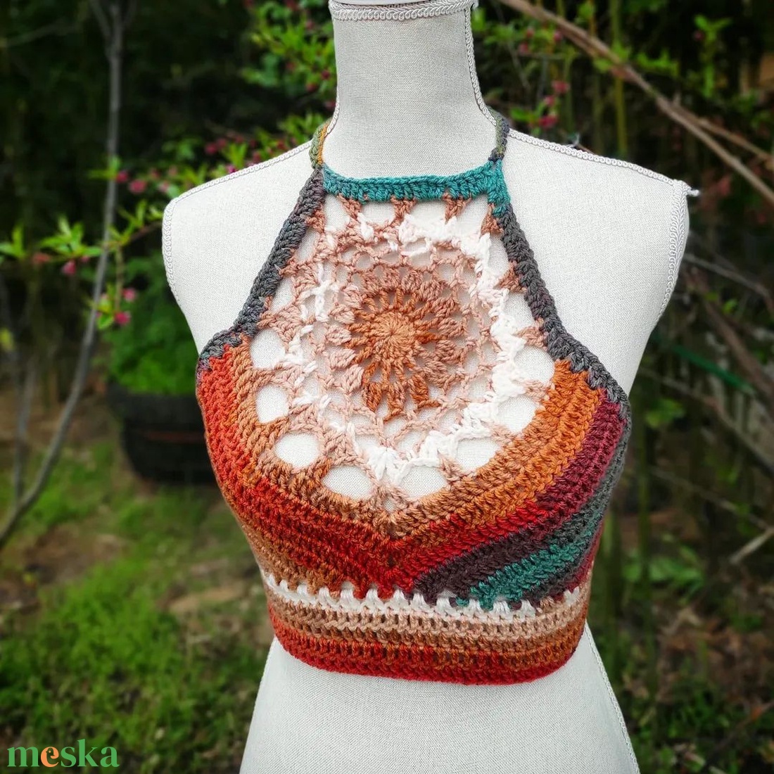 ÍRISZ horgolt top - ruha & divat - női ruha - top - Meska.hu