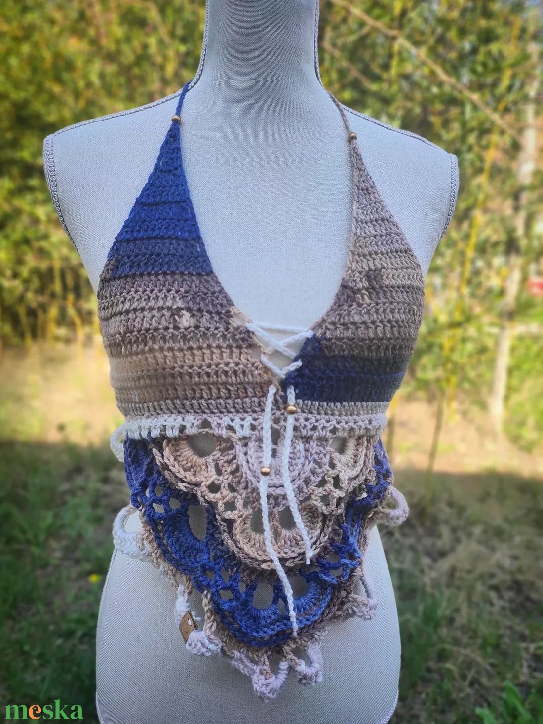 ESŐTÁNC horgolt top  - ruha & divat - női ruha - top - Meska.hu