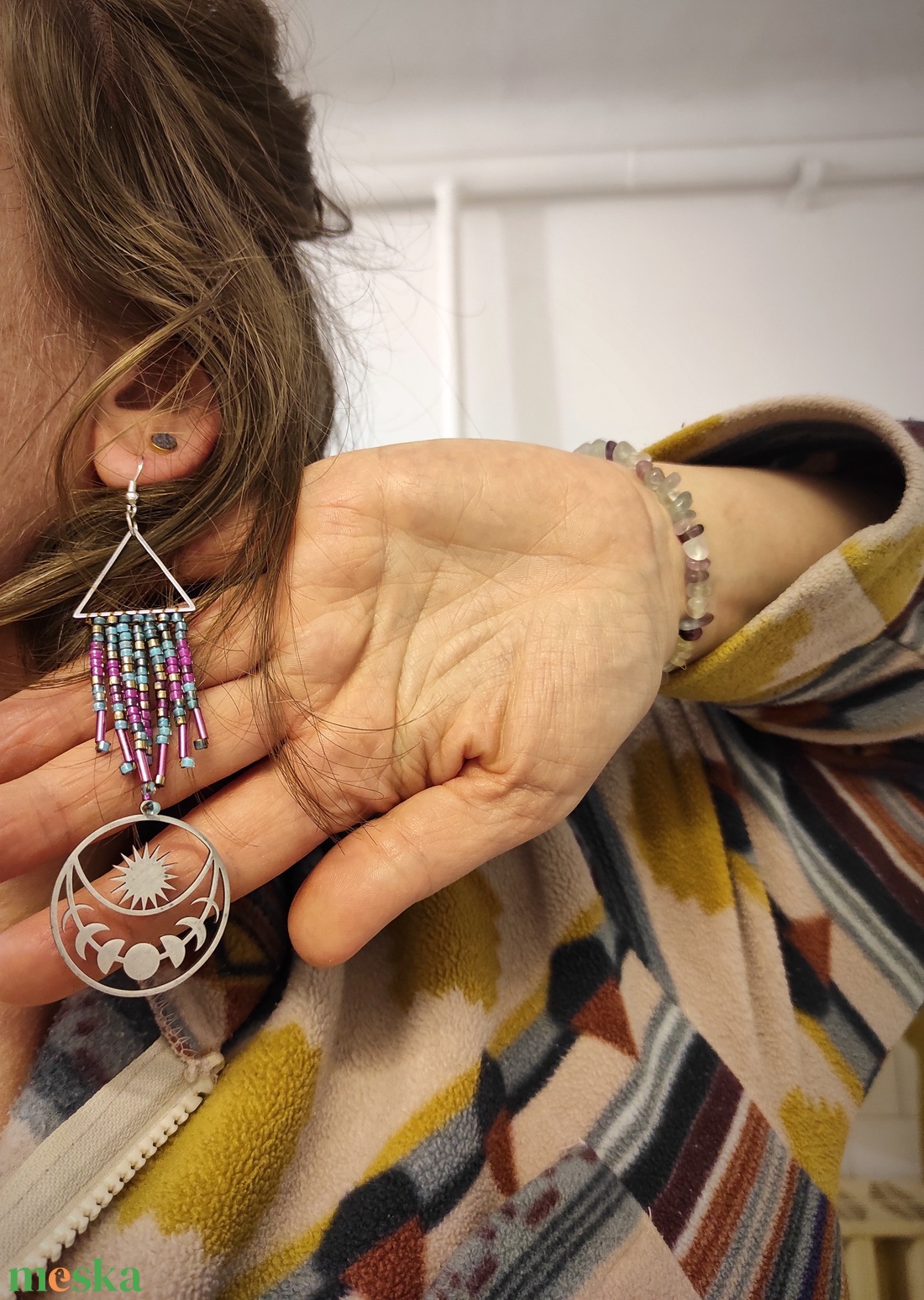 AFRODITÉ fülbevaló  - ékszer - fülbevaló - lógó fülbevaló - Meska.hu