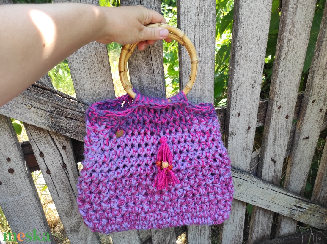 SZEDERMÁLNA horgolt táska  - táska & tok - kézitáska & válltáska - kézitáska - Meska.hu