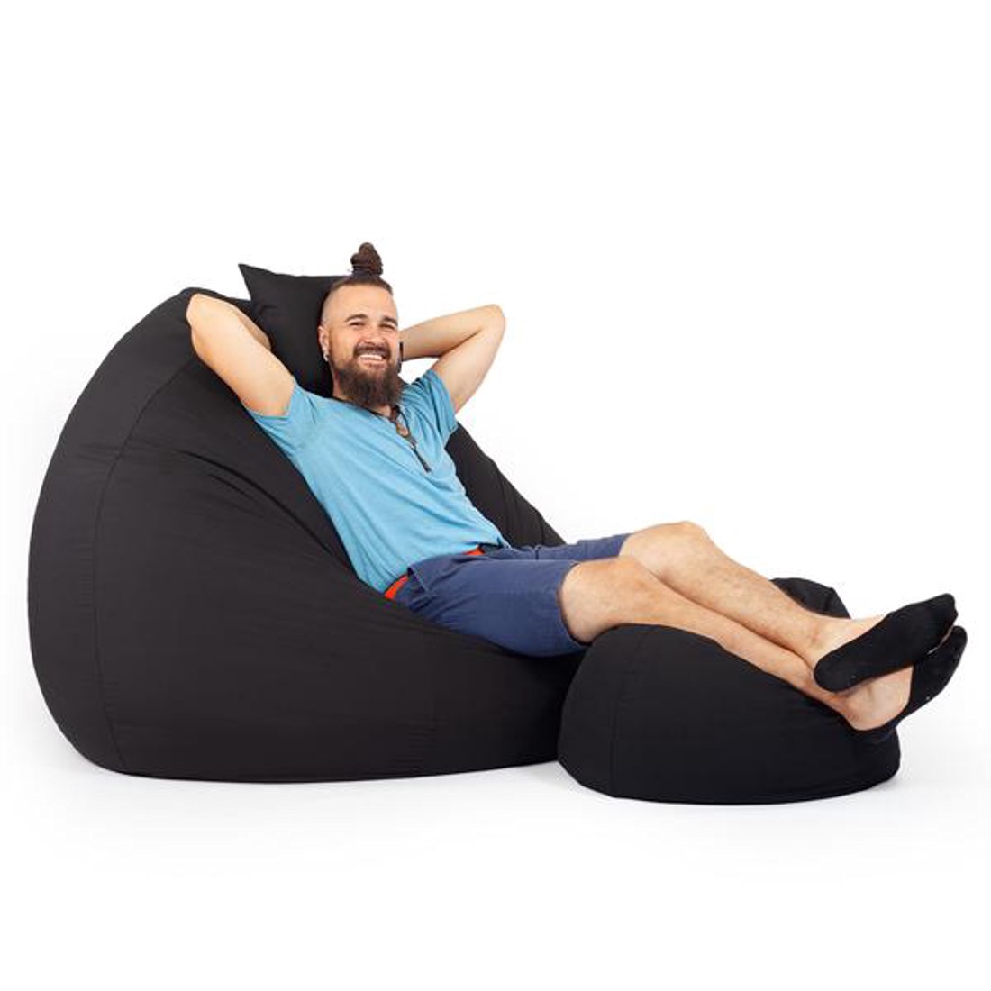 Fekete ALL IN Grandiózus Babzsákfotel Garnitúra -  - Meska.hu