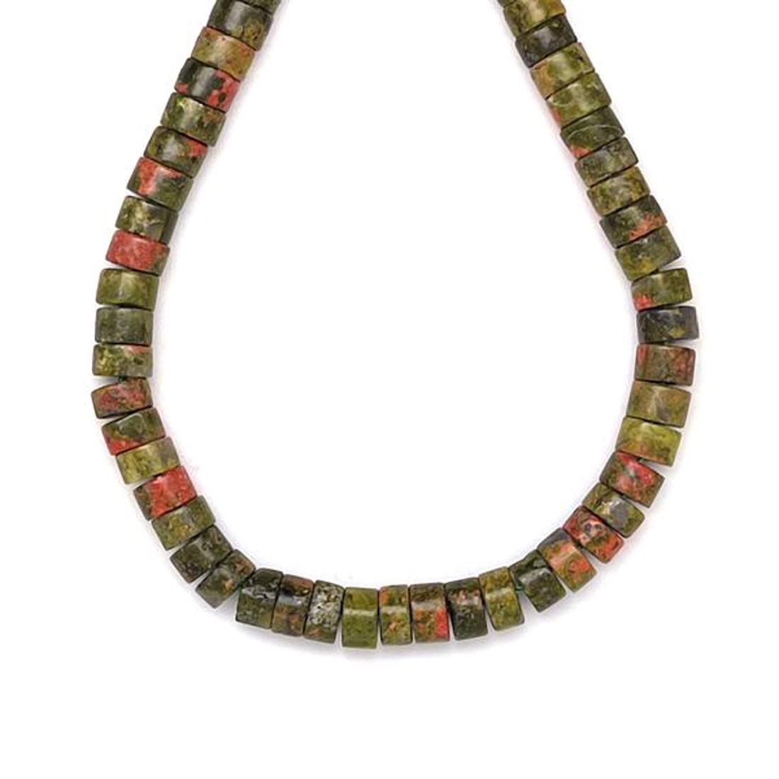 Unakit korong 6x3mm  ékszerkészítő alapanyag (füzér) - kellékek & szerszámok - ásvány alapanyag - ásványfüzér - Meska.hu