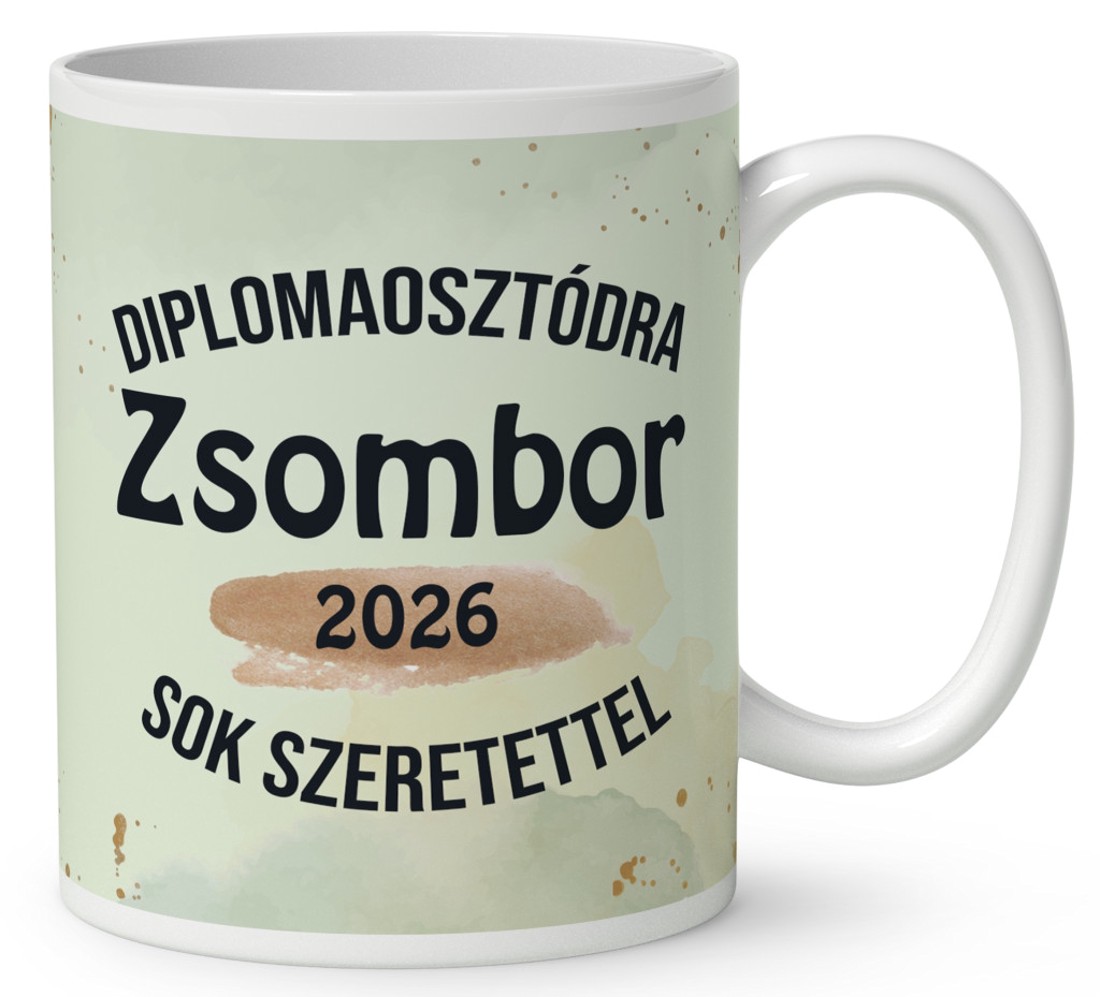 Névvel kérhető Bölcs Bagoly - 2026 évi Ballagásra mintás bögre - otthon & életmód - konyhafelszerelés, tálalás - tálalás - bögre & csésze - Meska.hu