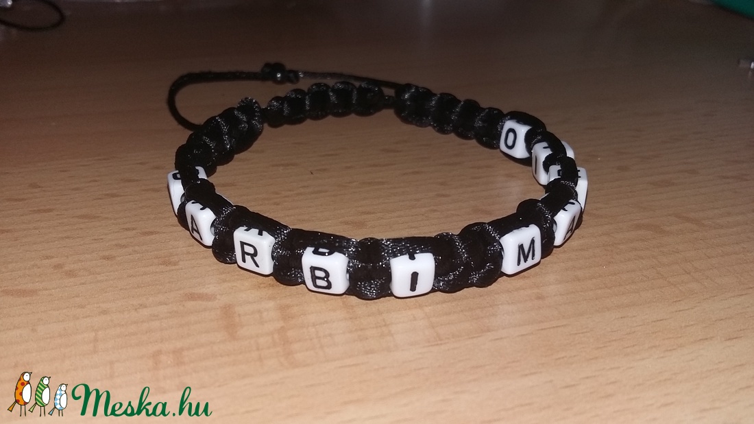 Dupla feliratos karkötő (fekete) -  - Meska.hu