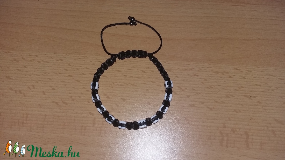 Dupla feliratos karkötő (fekete) -  - Meska.hu