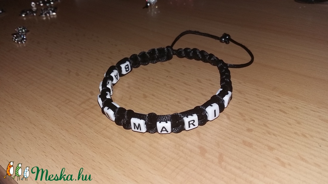 Dupla feliratos karkötő (fekete) -  - Meska.hu