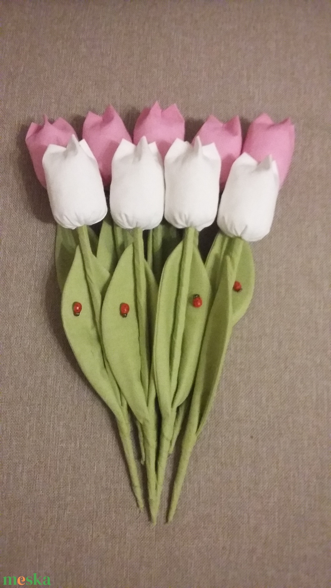 Tavaszi tulipánok katicával (9db/szett) - otthon & lakás - dekoráció - asztaldísz - Meska.hu Tavaszi tulipánok katicával (9db/szett) - otthon & lakás - dekoráció - asztaldísz - Meska.hu