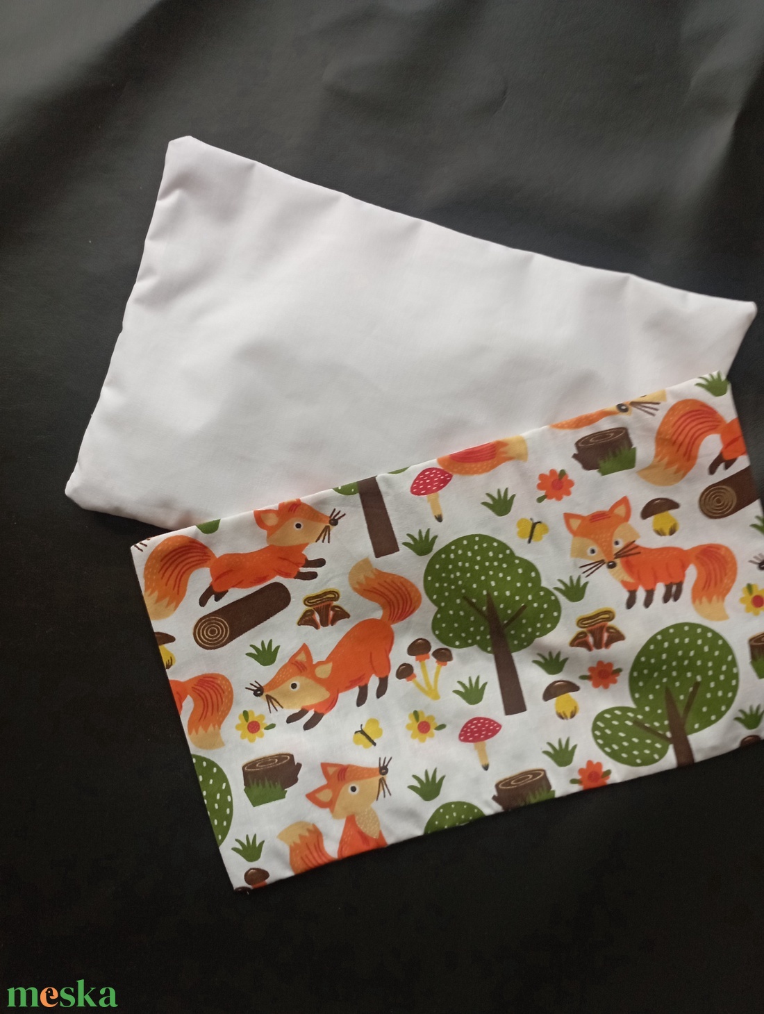 Sópárna rókás huzattal - otthon & életmód - babaszoba, gyerekszoba - gyerek díszpárna - Meska.hu