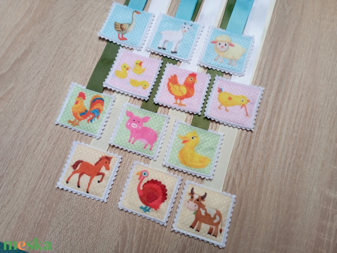 Szalagos könyvjelző farm állatai 12db - könyv & zene - könyvjelző - Meska.hu Szalagos könyvjelző farm állatai 12db - könyv & zene - könyvjelző - Meska.hu