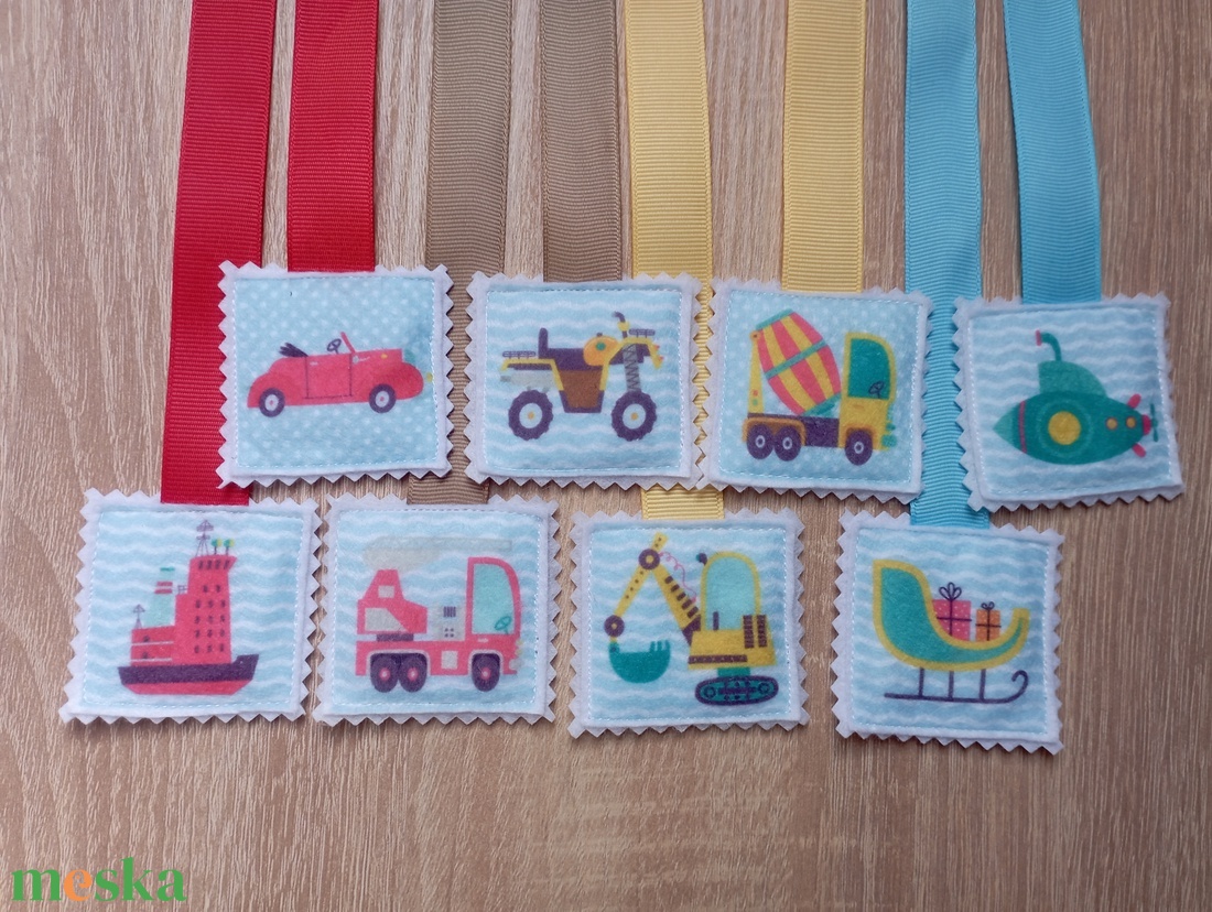 Munkagépes könyvjelzők 8dbos szett 6 - könyv & zene - könyvjelző - Meska.hu