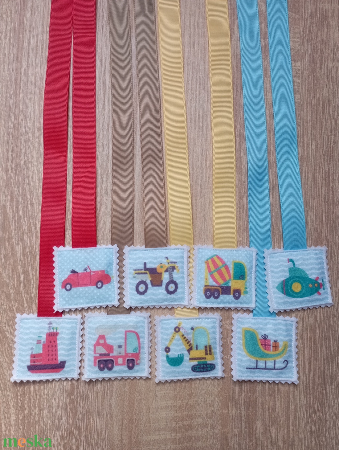 Munkagépes könyvjelzők 8dbos szett 6 - könyv & zene - könyvjelző - Meska.hu