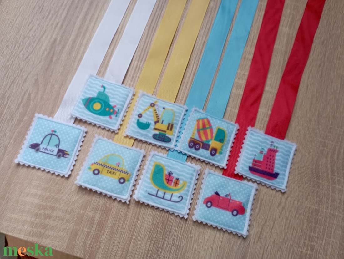 Munkagépes könyvjelzők 8dbos szett 3 - könyv & zene - könyvjelző - Meska.hu