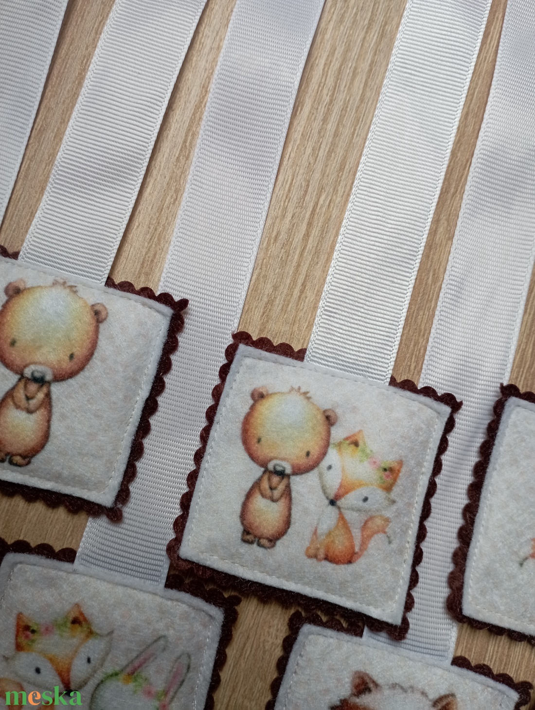 Szalagos könyvjelző az erdő állatai 8db.  3 - könyv & zene - könyvjelző - Meska.hu