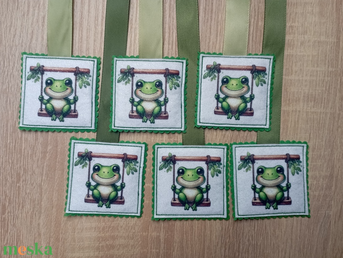 Békás könyvjelző 6db - könyv & zene - könyvjelző - Meska.hu