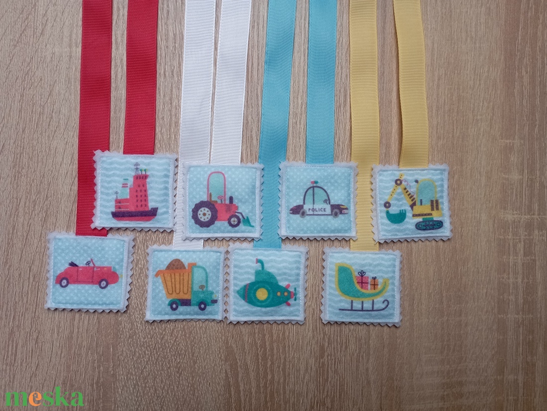 Színes szalagos könyvjelzők 4 - könyv & zene - könyvjelző - Meska.hu