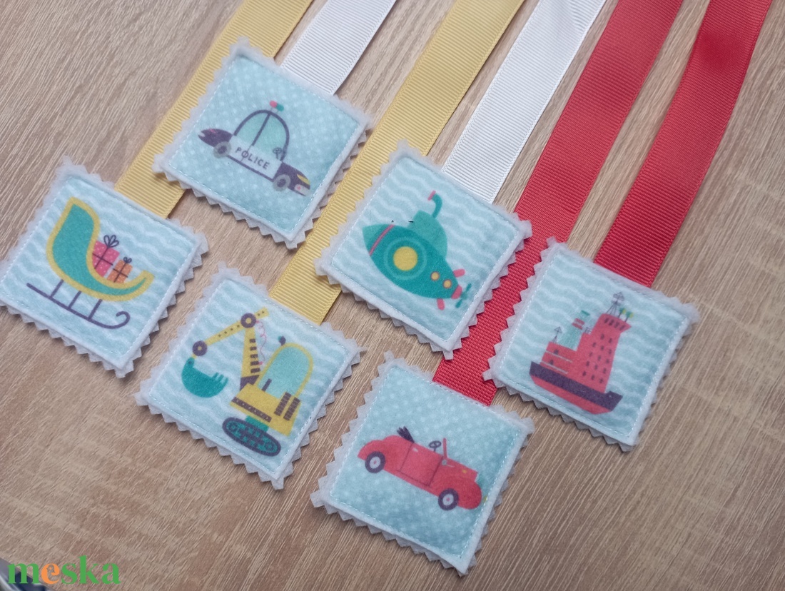 Járművek 6dbos szettben 10 - könyv & zene - könyvjelző - Meska.hu