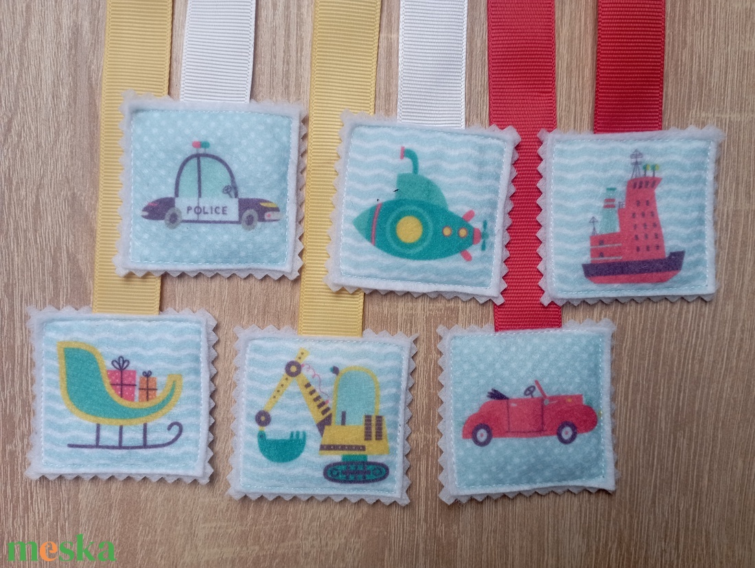 Járművek 6dbos szettben 10 - könyv & zene - könyvjelző - Meska.hu