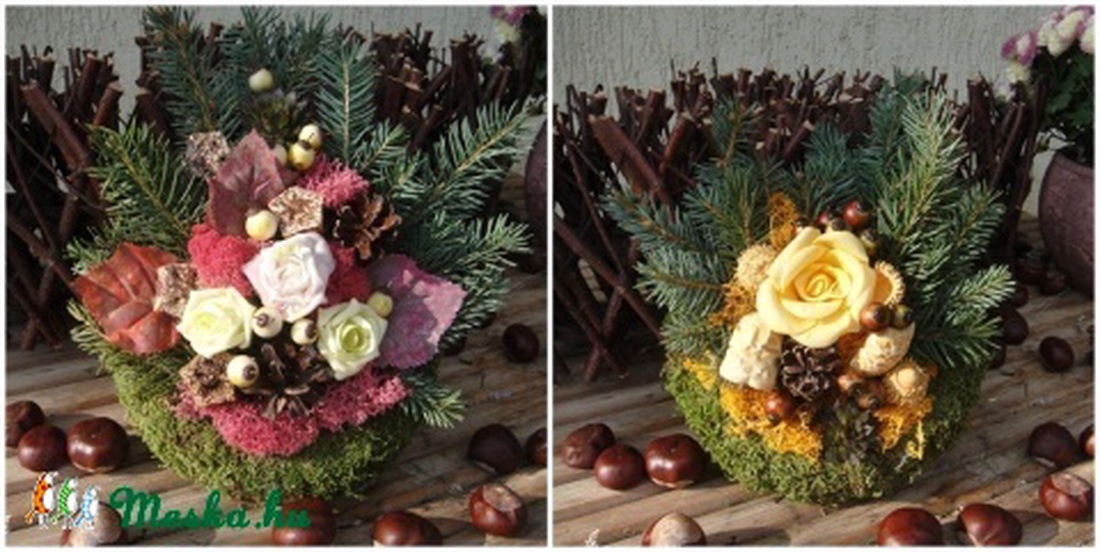 RENDELHETŐ !!! Mindenszenteki koszorúk  (15 cm alapon) -  - Meska.hu