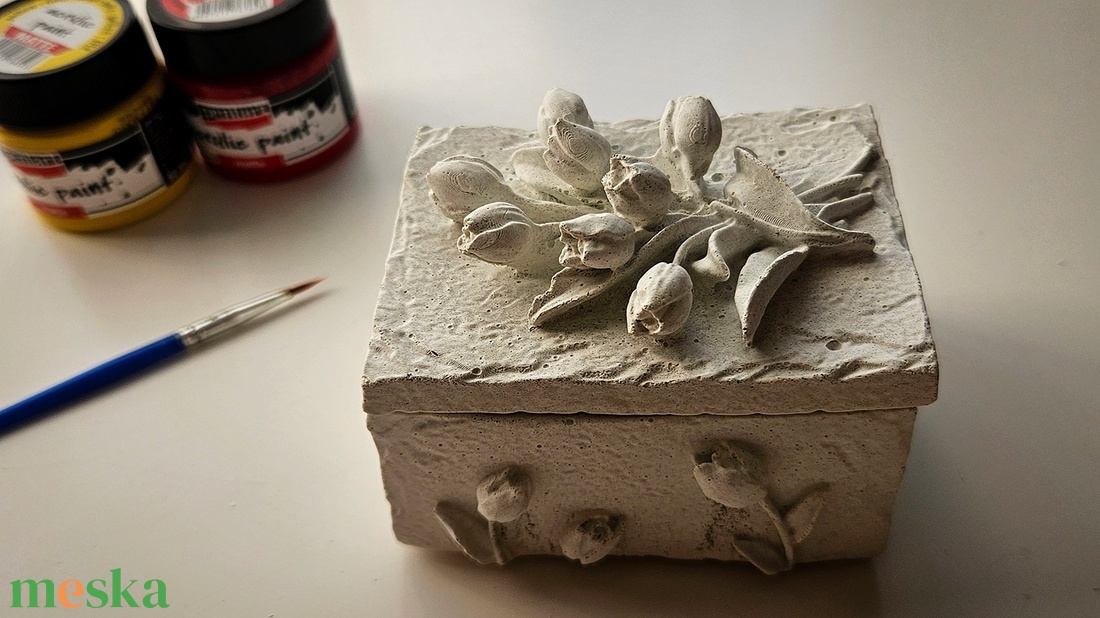 Tulipános ékszertartó  - ékszer - ékszertartó - ékszerdoboz - Meska.hu