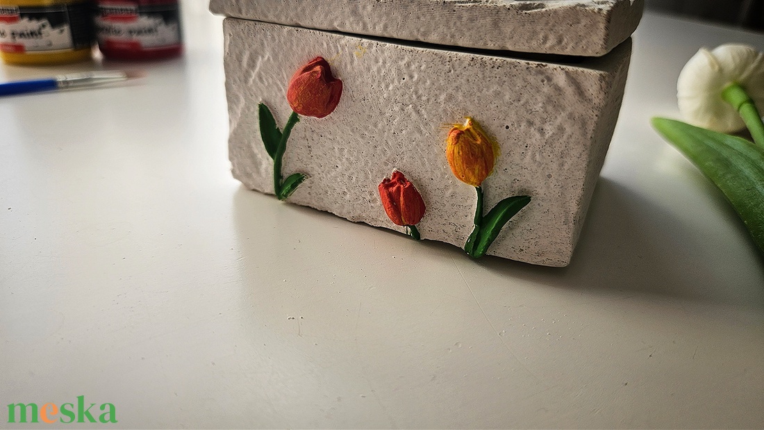 Tulipános ékszertartó  - ékszer - ékszertartó - ékszerdoboz - Meska.hu