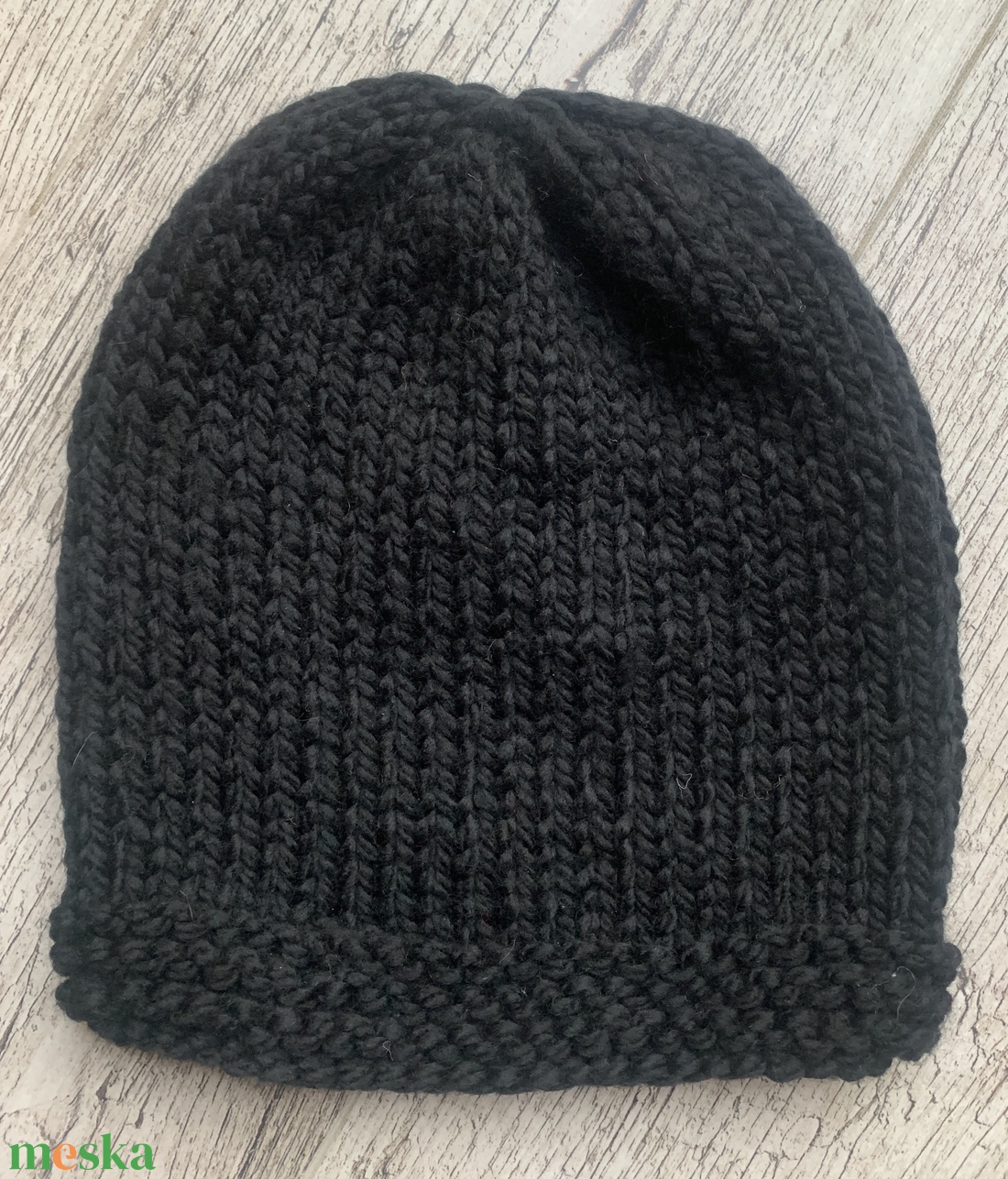 Férfi Sapka, Fekete gyapjú és akryl kevert fonalból készült sapka eladó. 58-60 cm-es fejméretre - ruha & divat - sál, sapka, kendő - sapka - Meska.hu