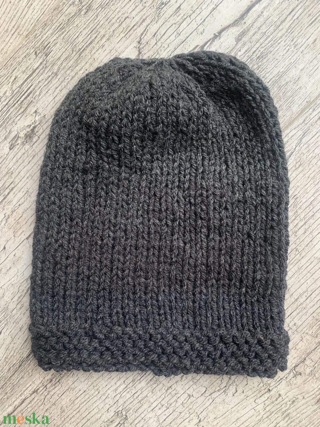 Férfi Sapka, Sötét szürke akryl fonalból készült sapka eladó. 56-60 cm-es fejméretre - ruha & divat - sál, sapka, kendő - sapka - Meska.hu