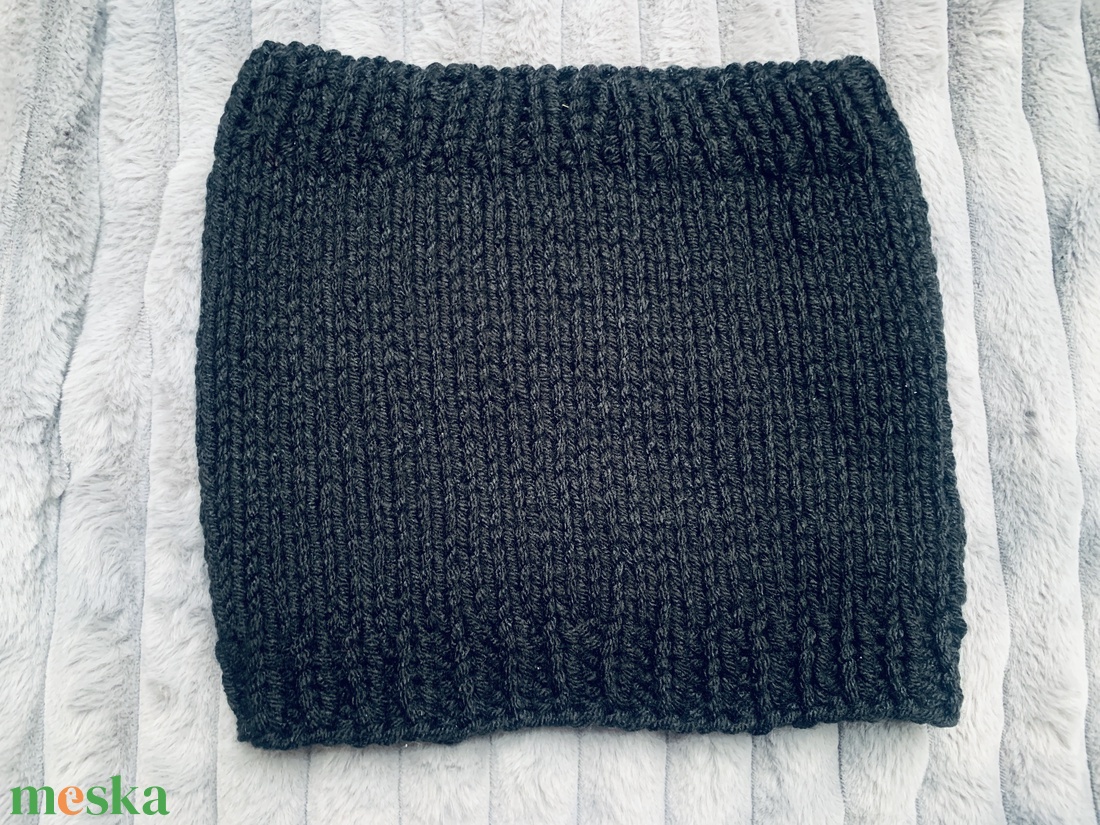 Férfi KörSál fekete   kézi kötésű csavart mintás sál eladó - ruha & divat - sál, sapka, kendő - sál - Meska.hu