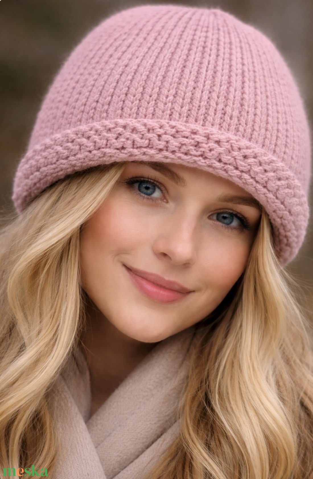 Női sapka, kézi készítésű púder rózsaszín sapkát horgolt virággal eladó - ruha & divat - sál, sapka, kendő - sapka - Meska.hu