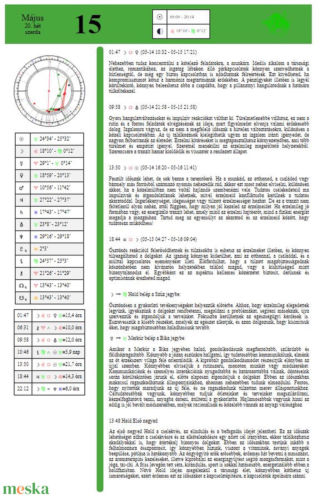 Tranzit 365  Asztronaptár Szöveges Magyarázatokkal, Érthetően (2024 évre) PDF - könyv & zene - könyv - Meska.hu