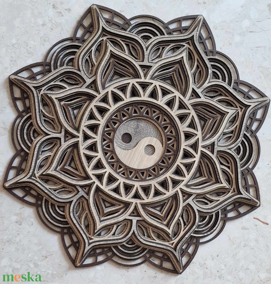 jing jang mandala  - otthon & életmód - dekoráció - spiritualitás - mandala - Meska.hu
