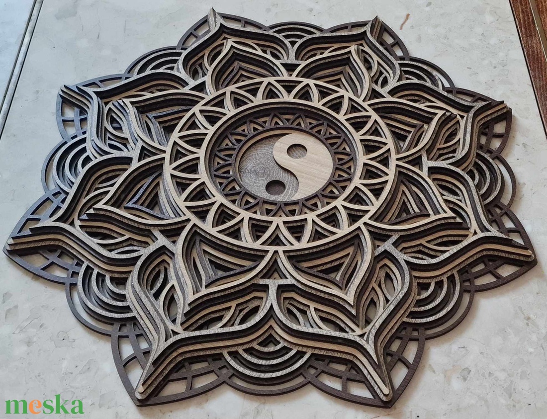jing jang mandala  - otthon & életmód - dekoráció - spiritualitás - mandala - Meska.hu