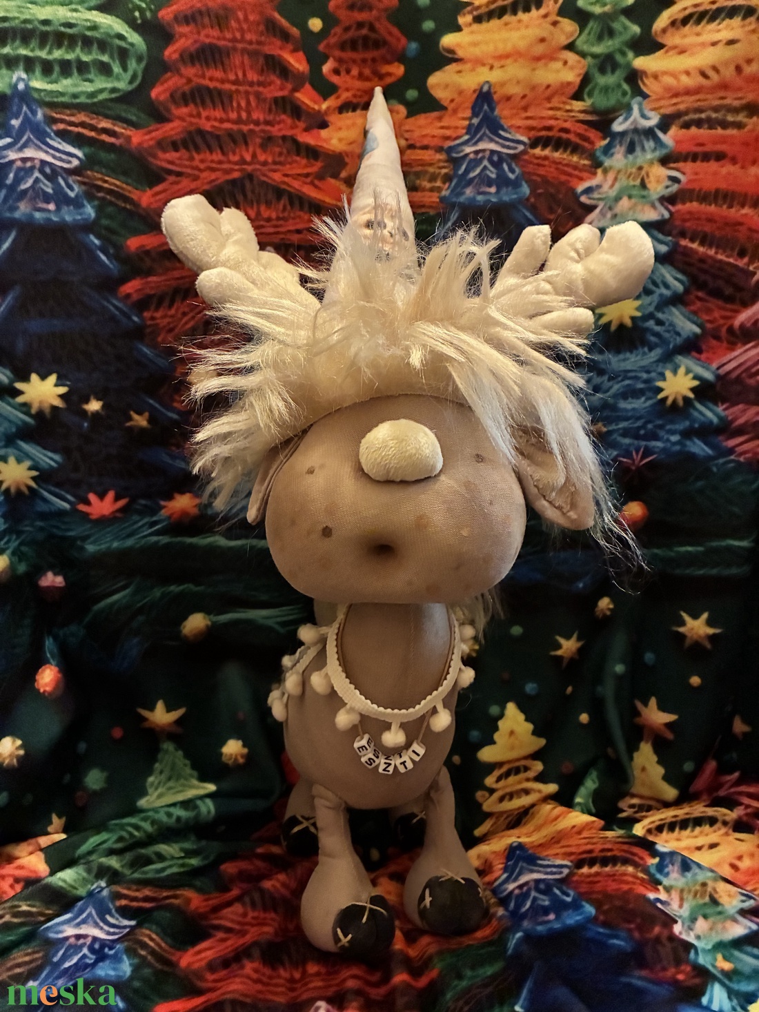Bamba szarvas - karácsony - karácsonyi lakásdekoráció - karácsonyi lakásdíszek - Meska.hu