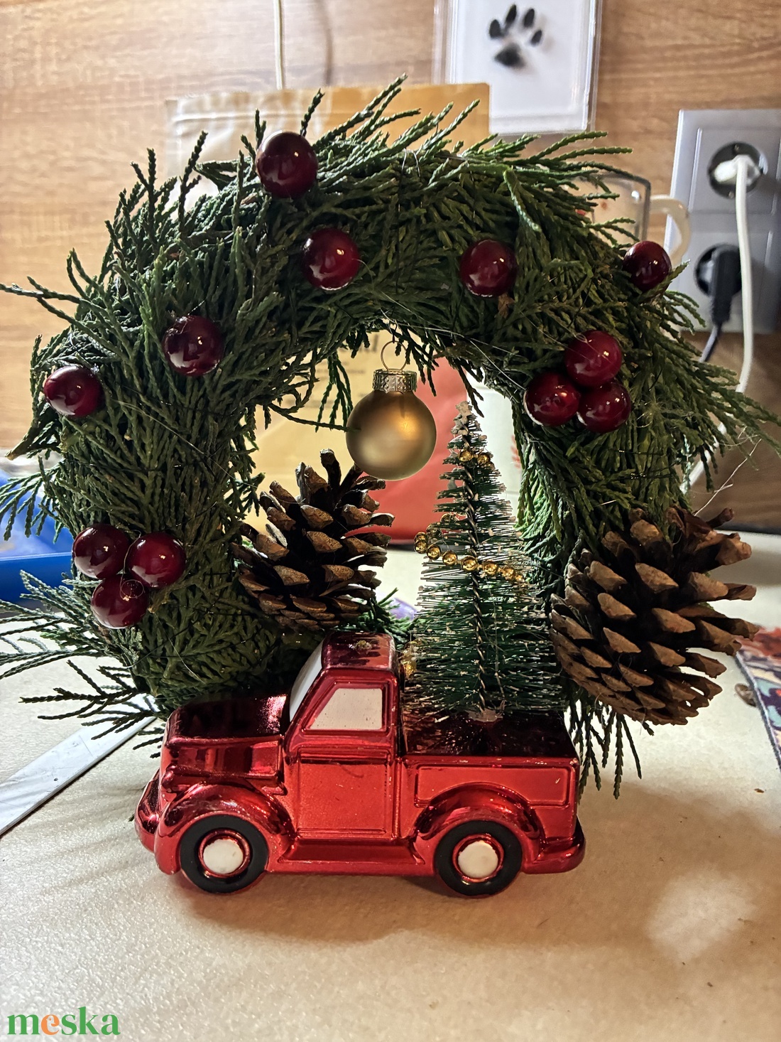 Kopogtató - karácsony - karácsonyi kültéri dekoráció - Meska.hu