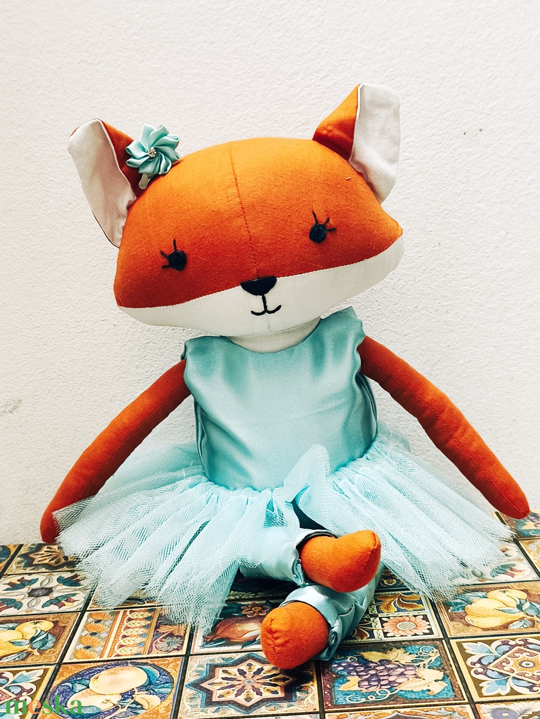 Rókuska textil róka - játék & sport - plüssállat & játékfigura - róka - Meska.hu