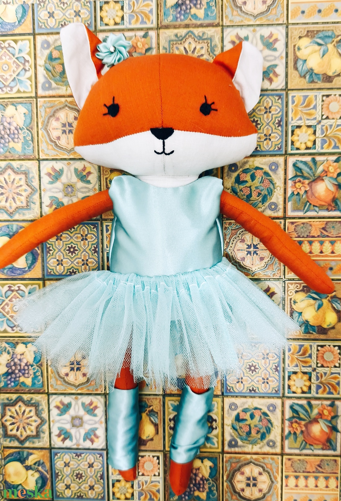 Rókuska textil róka - játék & sport - plüssállat & játékfigura - róka - Meska.hu